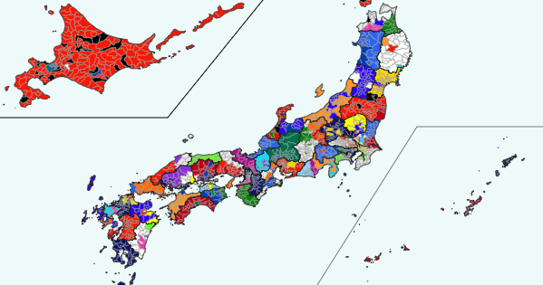 Jリーグ(日本プロサッカーリーグ)の地図