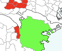 市町村単位の地図